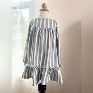 Blue and White Striped Zara Kids Dress